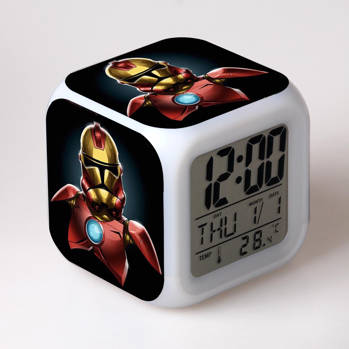 Star Wars 7 Colors Change Digital Alarm LED Clock - Image 30