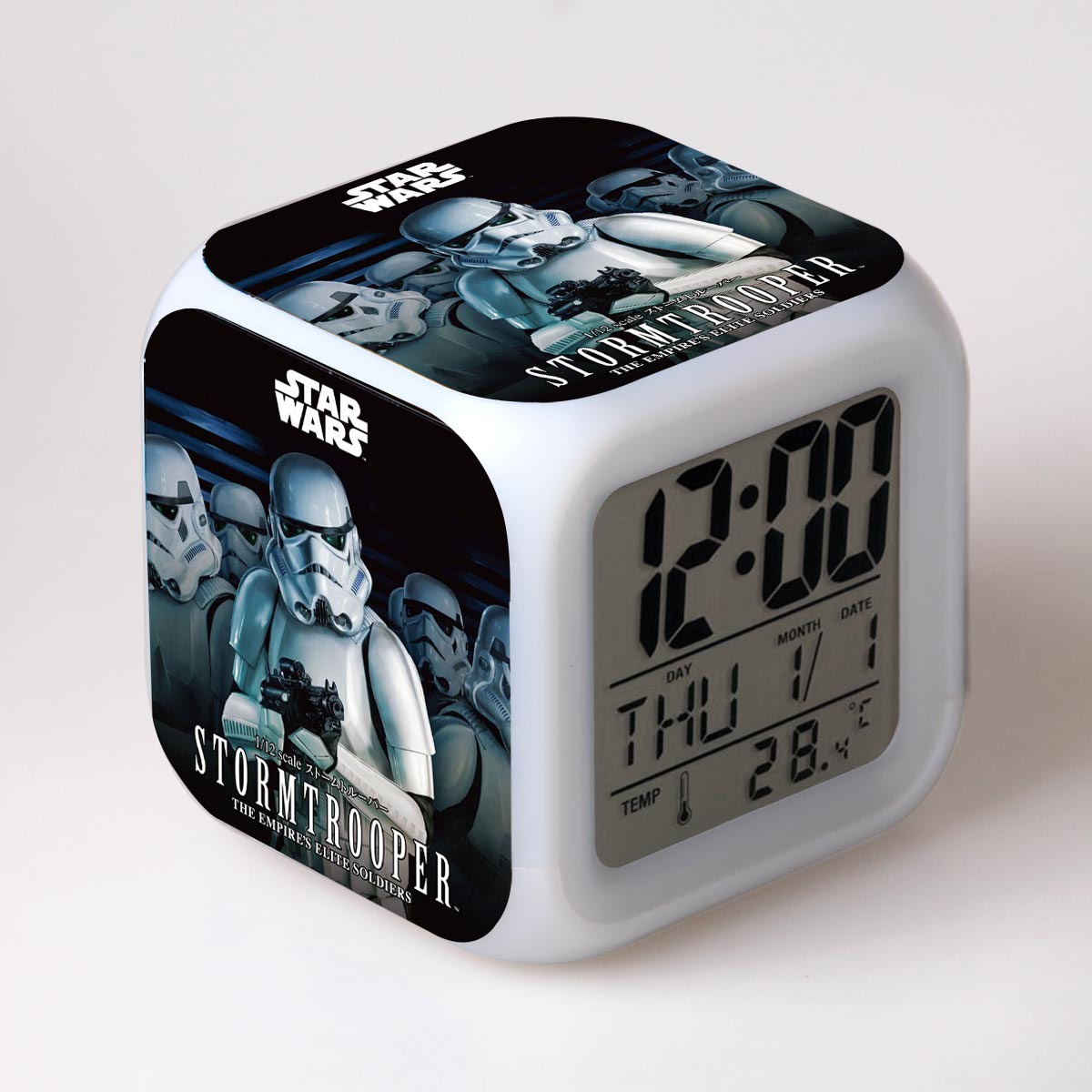 Star Wars 7 Colors Change Digital Alarm LED Clock - Image 21