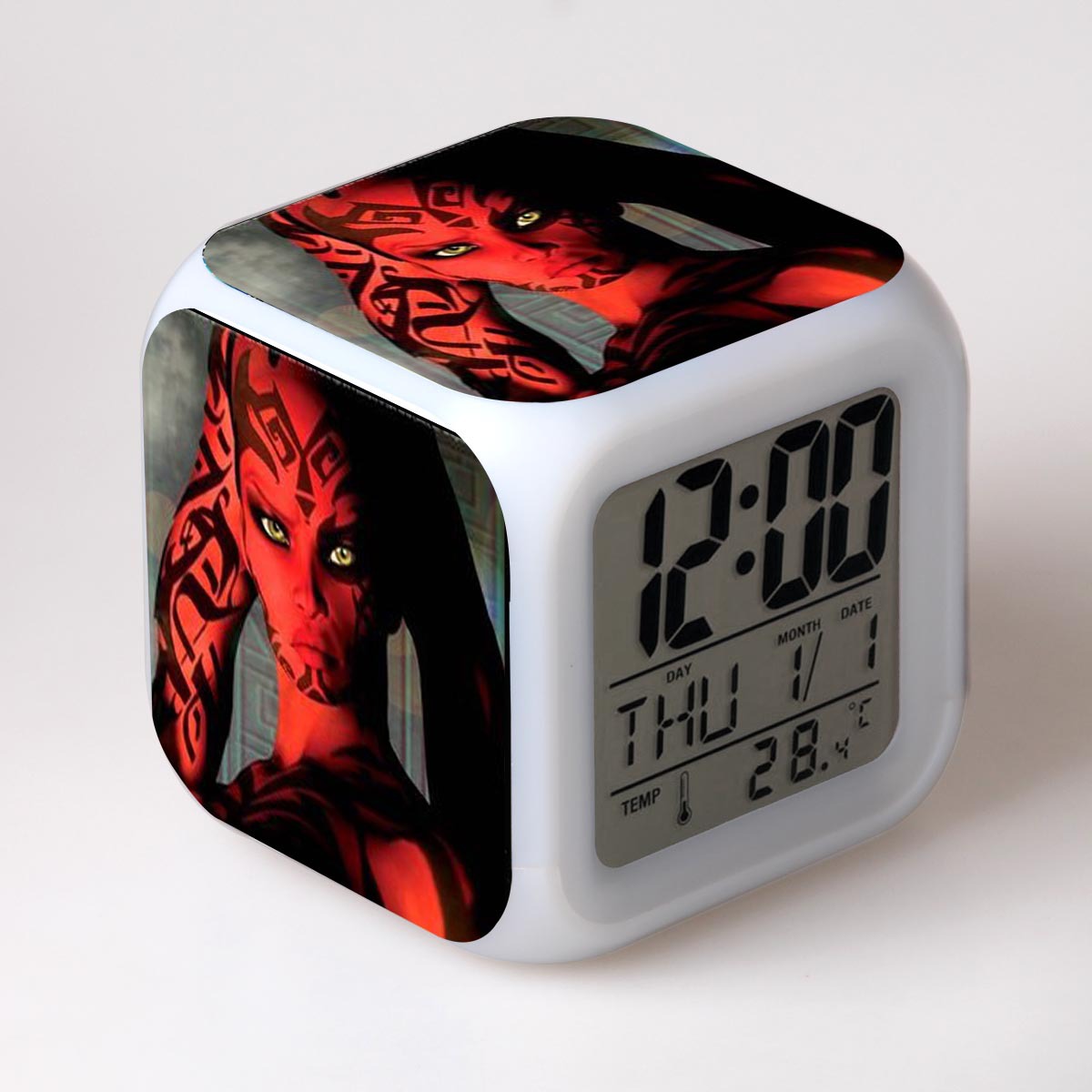 Star Wars 7 Colors Change Digital Alarm LED Clock - Image 24