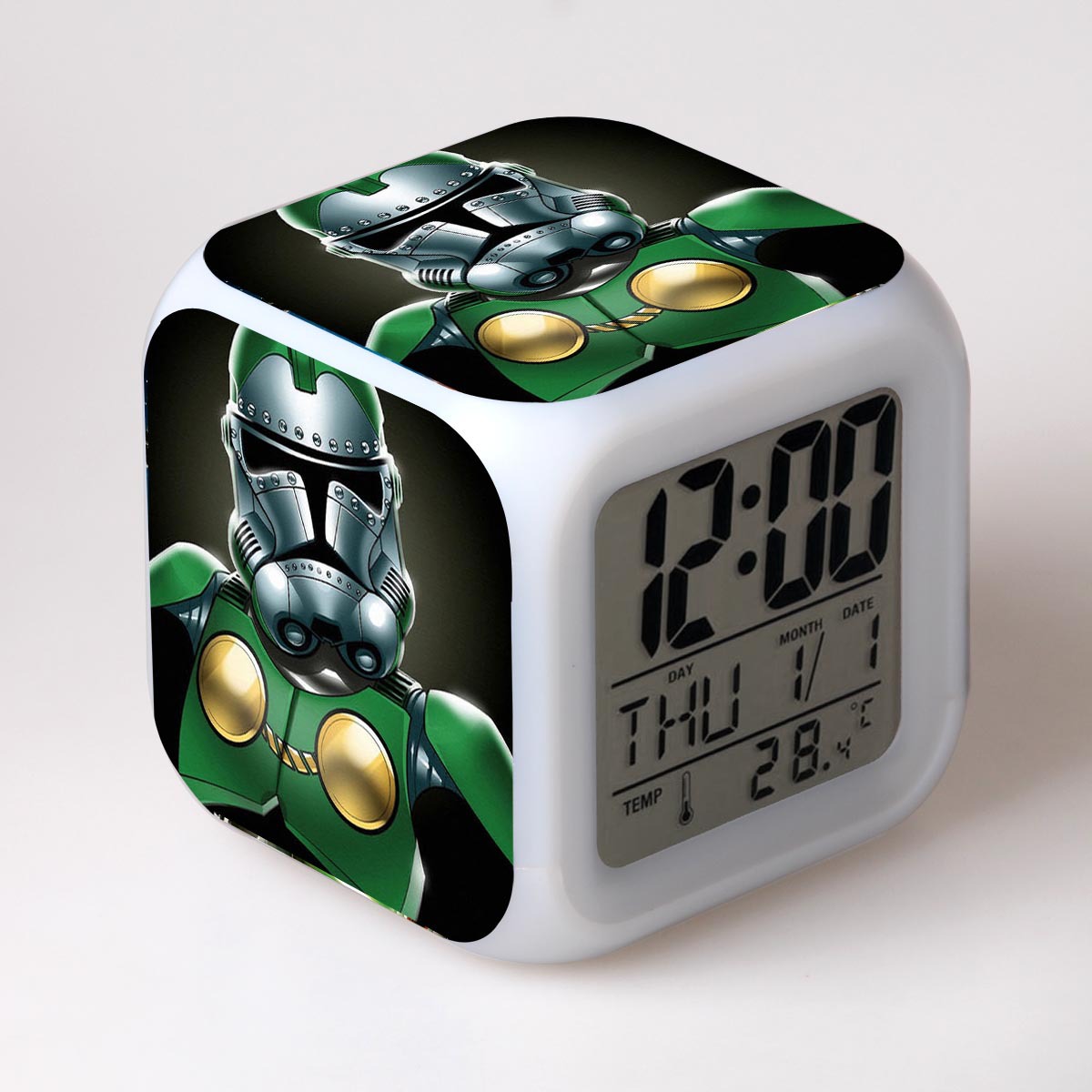 Star Wars 7 Colors Change Digital Alarm LED Clock - Image 27