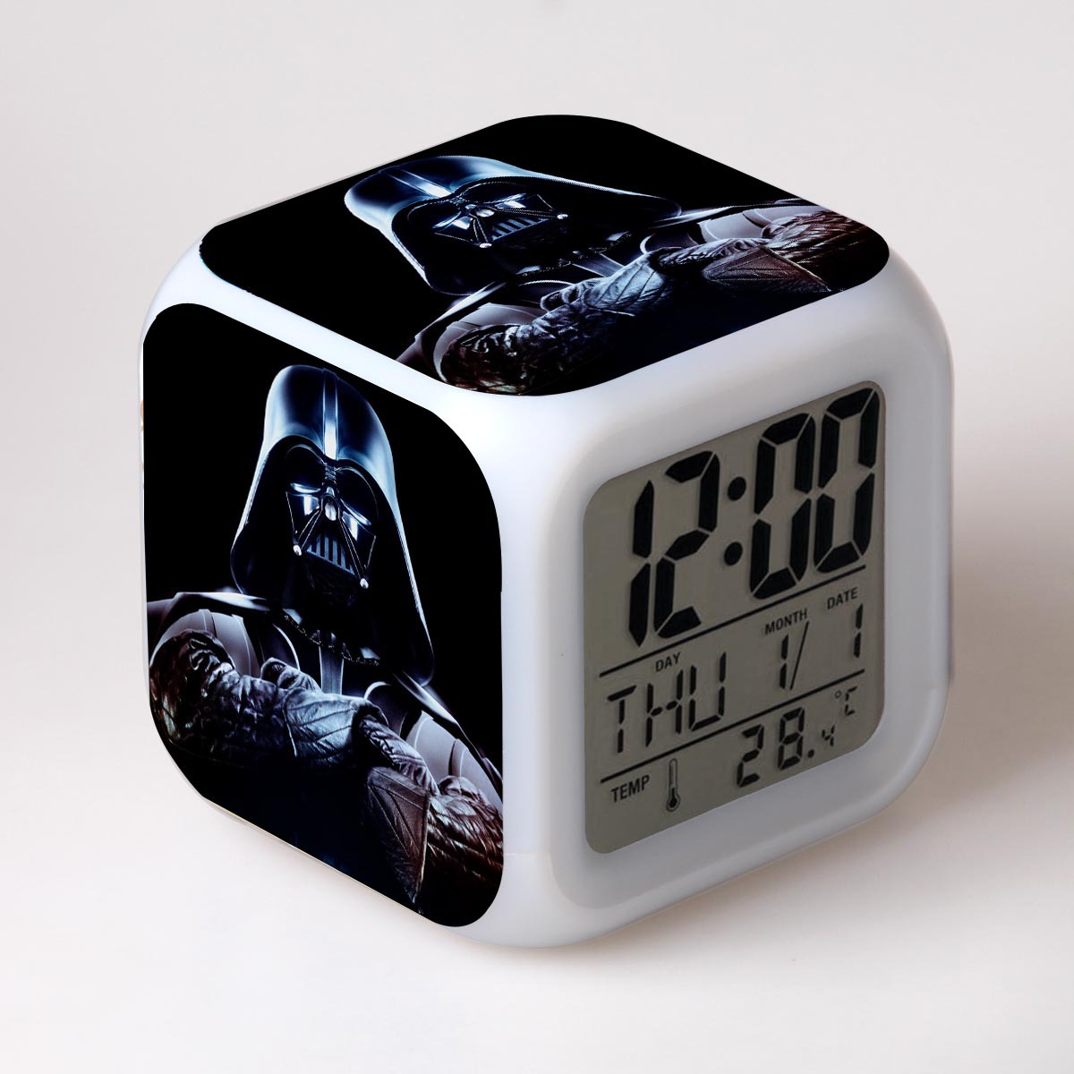 Star Wars 7 Colors Change Digital Alarm LED Clock - Image 32