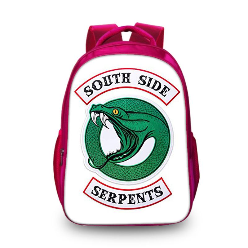 Riverdale double-layer backpack personalized school bag Pink - Image 9