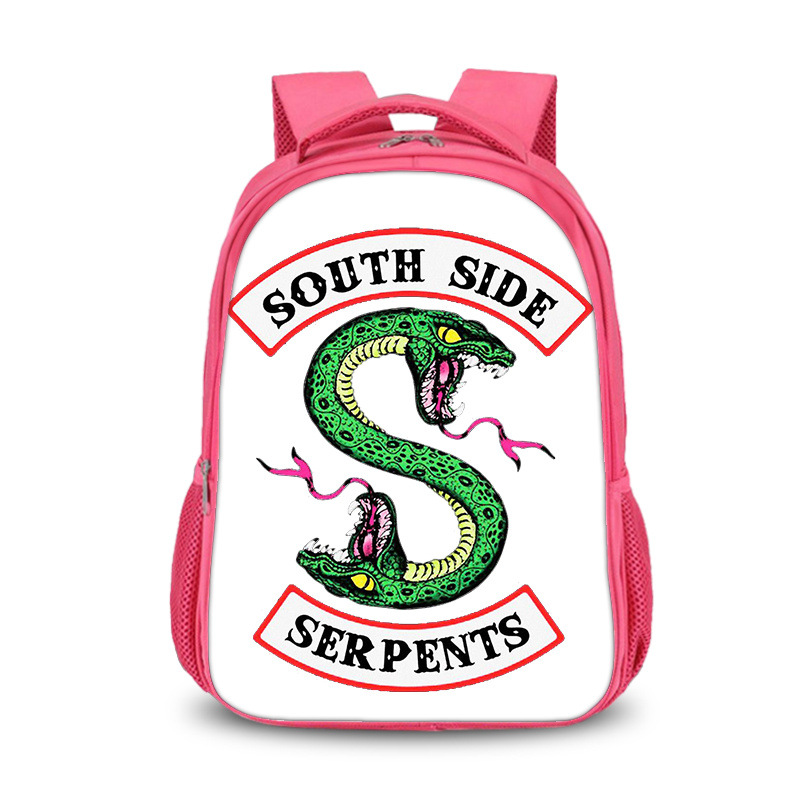Riverdale double-layer backpack personalized school bag Pink - Image 3