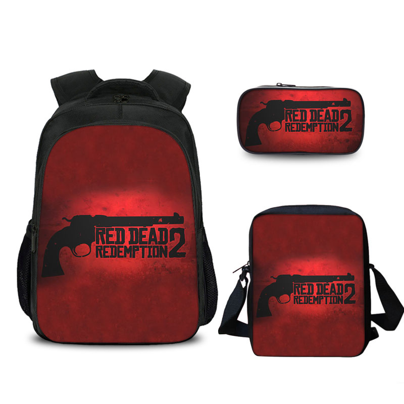 16″Red Dead RedemptionⅡ Backpack School Bag Combo - Image 7