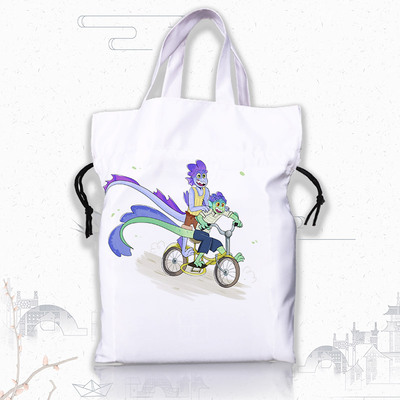 Luca Nylon commuter bag shoulder bag shopping bag drawstring bag jelly bag - Image 2