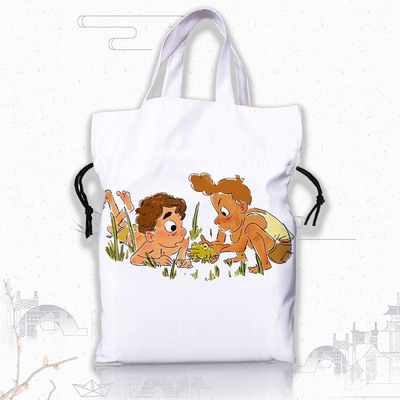 Luca Nylon commuter bag shoulder bag shopping bag drawstring bag jelly bag - Image 8