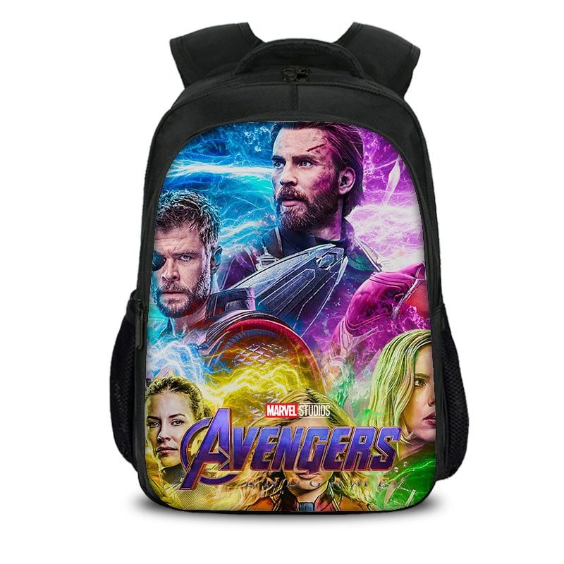 Avengers Endgame Backpack School Bag Black - Image 12