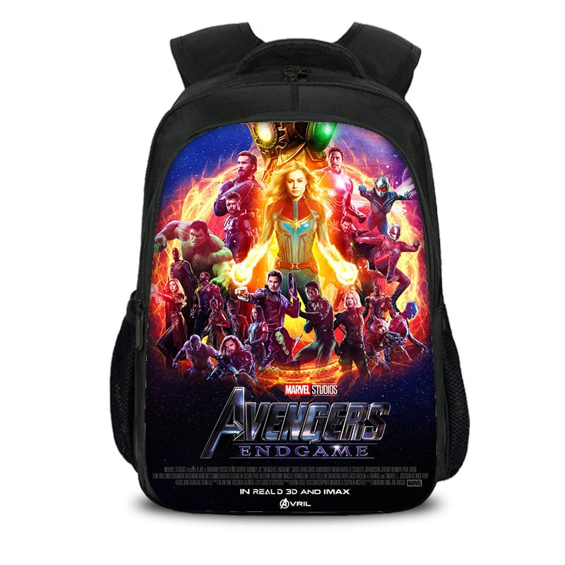 Avengers Endgame Backpack School Bag Black - Image 18