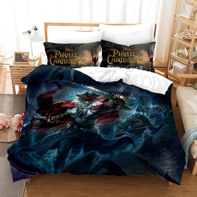Pirates of the Caribbean Comfortable Bedding Three-Piece Soft and Breathable Duvet Cover