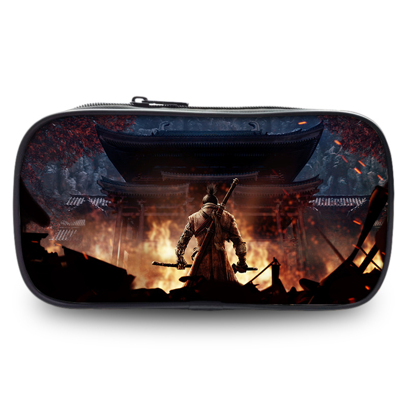 Sekiro:Shadows Die Twice Pen Case Student’s Large Capacity Pencil Bag - Image 4