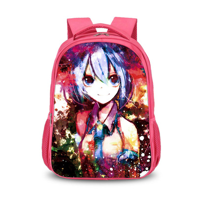 Hatsune Miku double-layer backpack personalized school bag Pink - Image 15