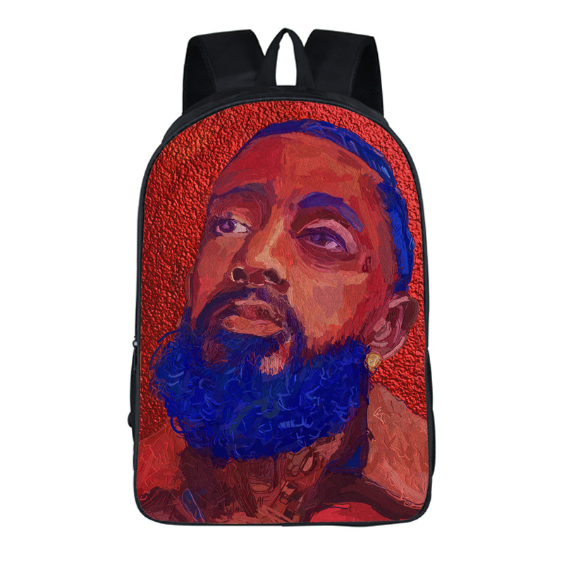 16‘’Nipsey Hussle Backpack School Bag - Image 3