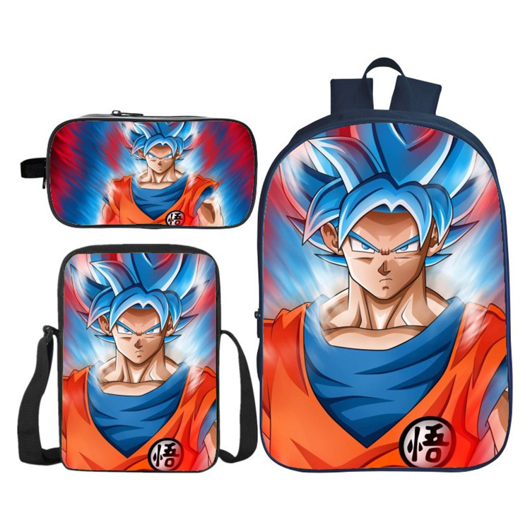 16″Dragon Ball Backpack School Bag+Shoulder Bag+Pencil Bag - Image 6