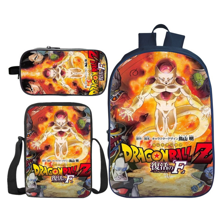 16″Dragon Ball Backpack School Bag+Shoulder Bag+Pencil Bag - Image 5