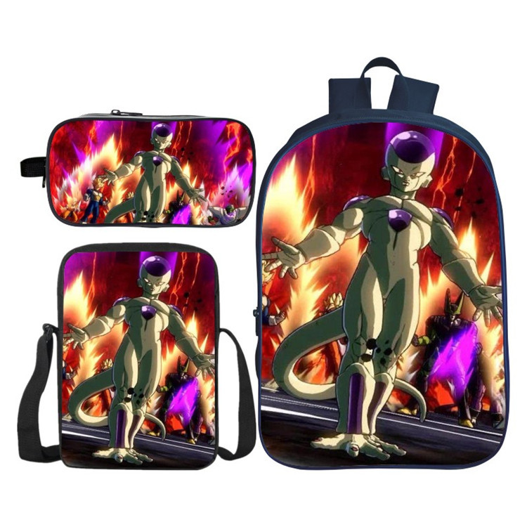 16″Dragon Ball Backpack School Bag+Shoulder Bag+Pencil Bag - Image 12