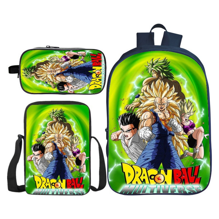 16″Dragon Ball Backpack School Bag+Shoulder Bag+Pencil Bag - Image 9