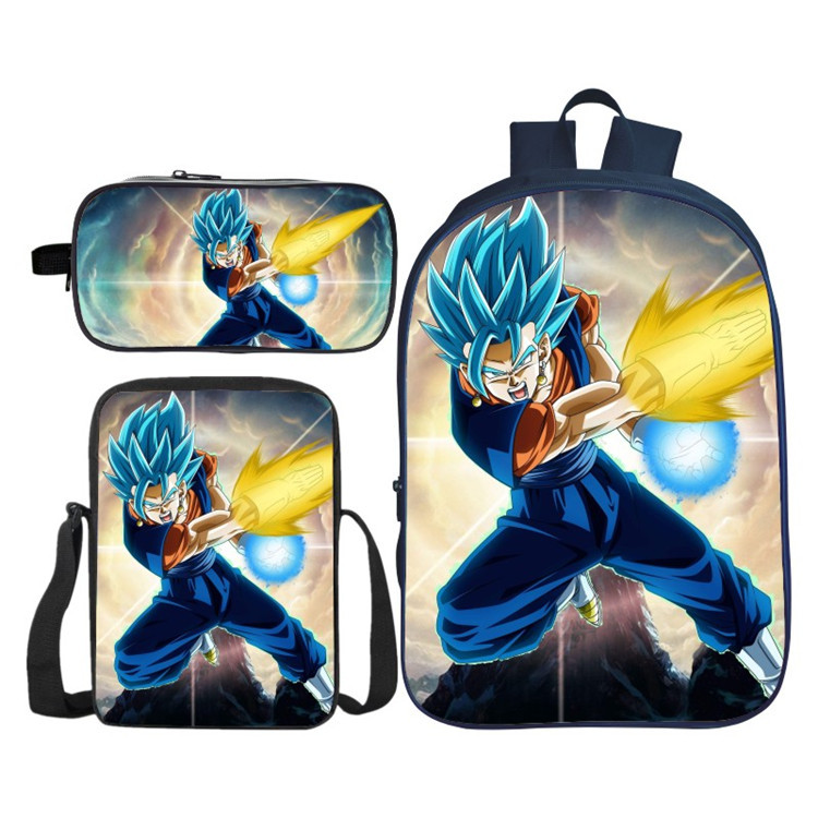 16″Dragon Ball Backpack School Bag+Shoulder Bag+Pencil Bag - Image 8
