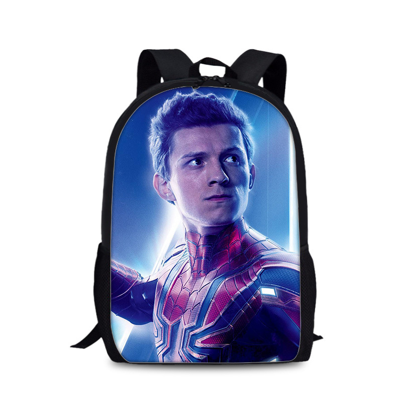18"Spider-Man: Into the Spider-Verse Backpack School Bag Black - Image 4
