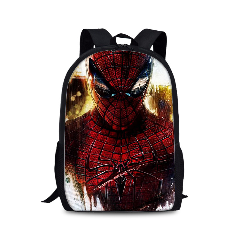 18"Spider-Man: Into the Spider-Verse Backpack School Bag Black - Image 12