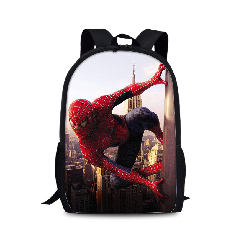 18"Spider-Man: Into the Spider-Verse Backpack School Bag Black - Image 2