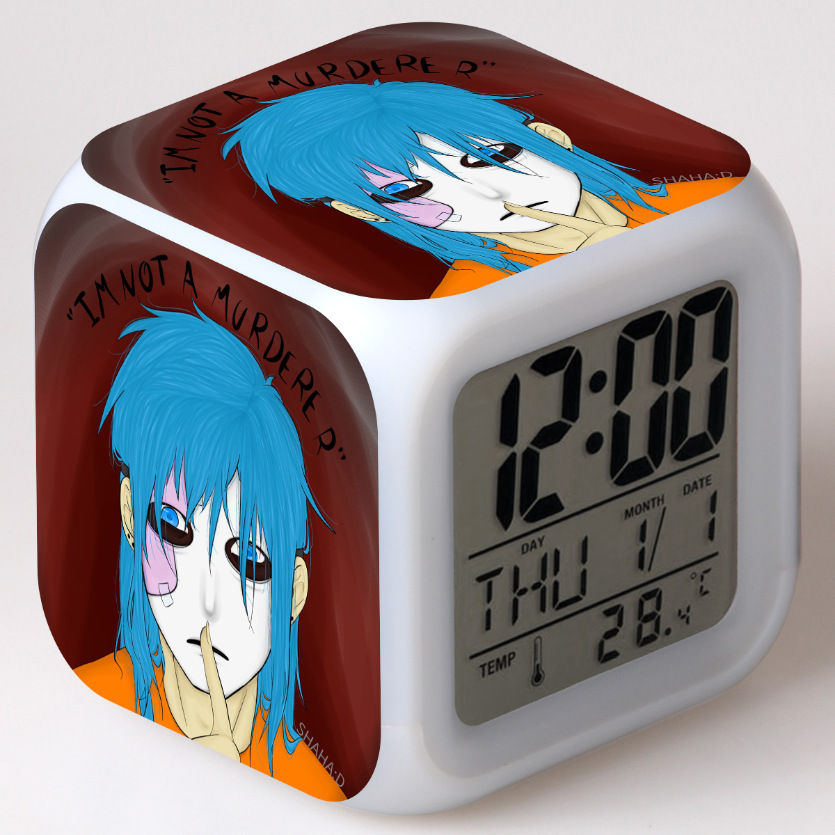 Sally Face 7 Colors Change Digital Alarm LED Clock - Image 9