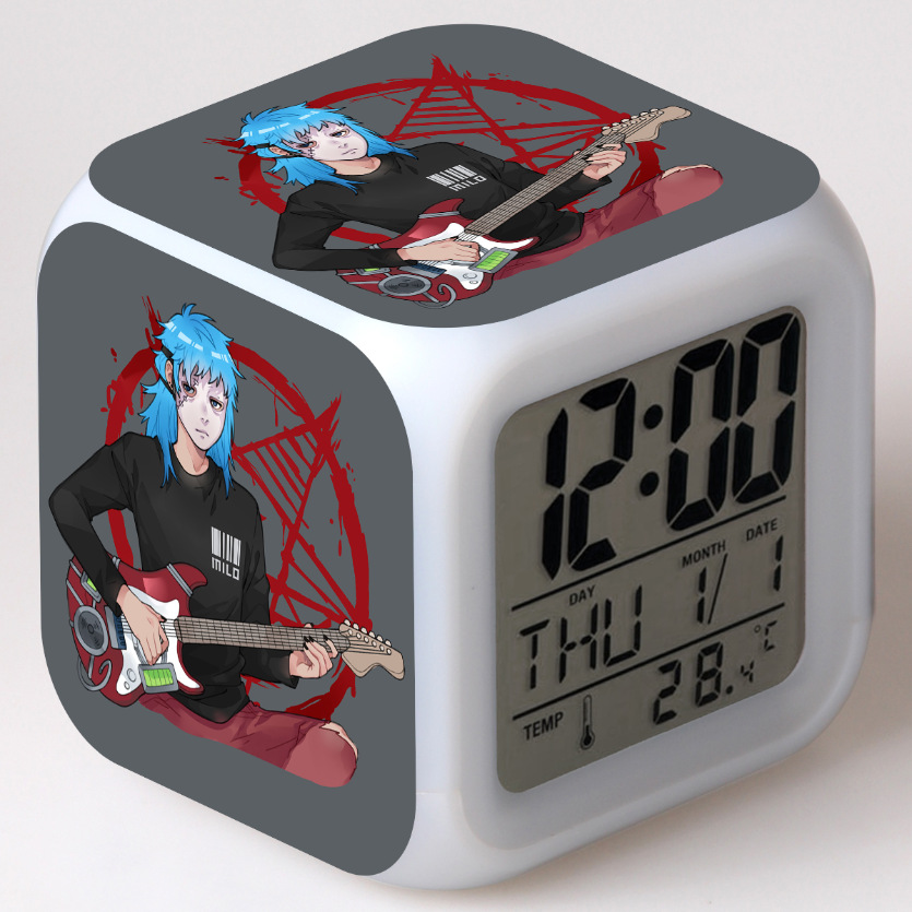 Sally Face 7 Colors Change Digital Alarm LED Clock - Image 10