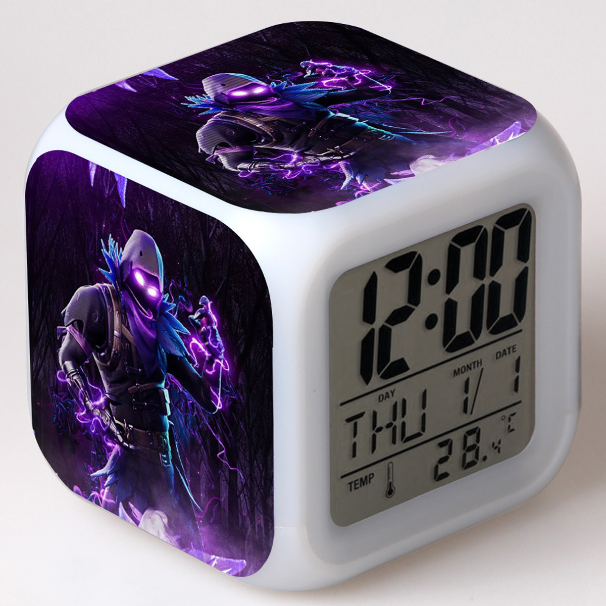 Fortnite 7 Colors Change Digital Alarm LED Clock - Image 12