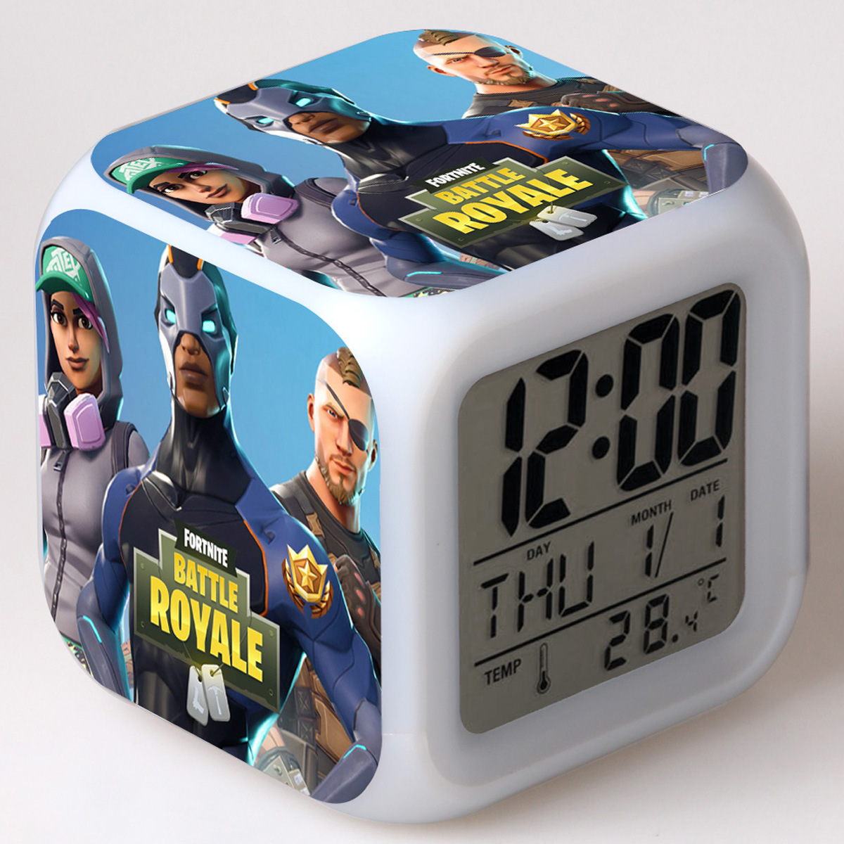 Fortnite 7 Colors Change Digital Alarm LED Clock - Image 13