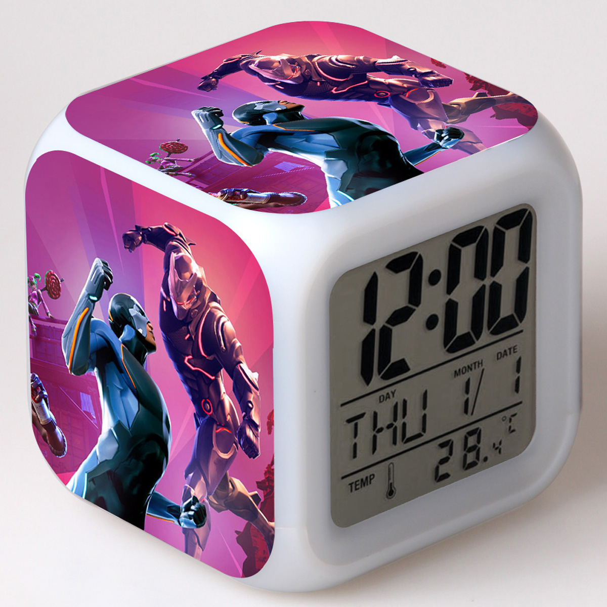 Fortnite 7 Colors Change Digital Alarm LED Clock - Image 15