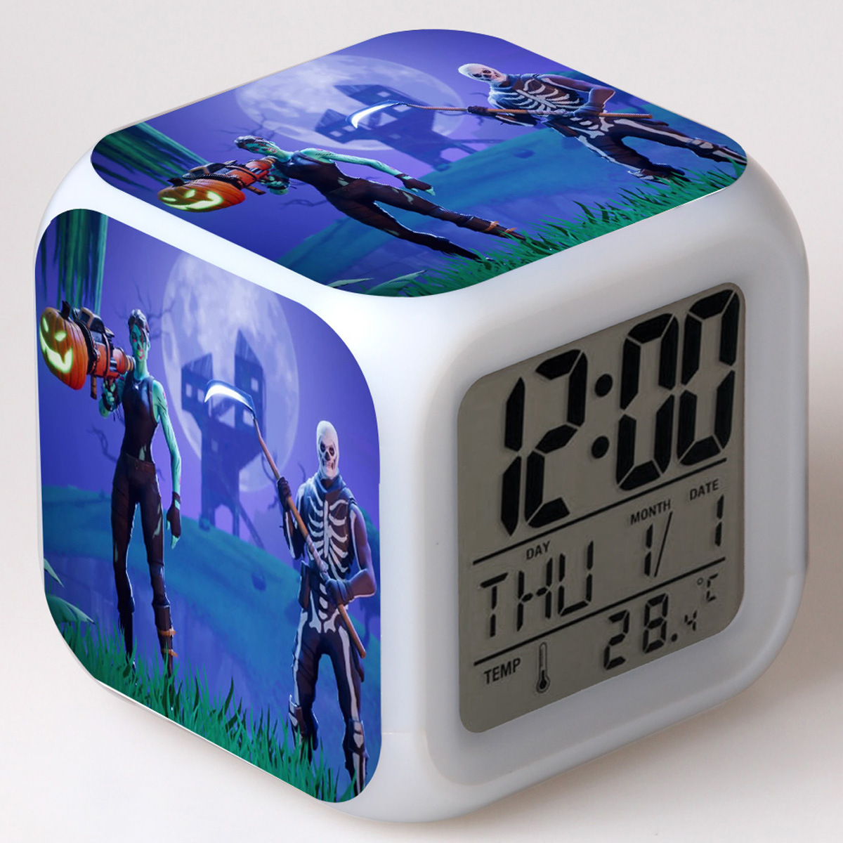 Fortnite 7 Colors Change Digital Alarm LED Clock - Image 17