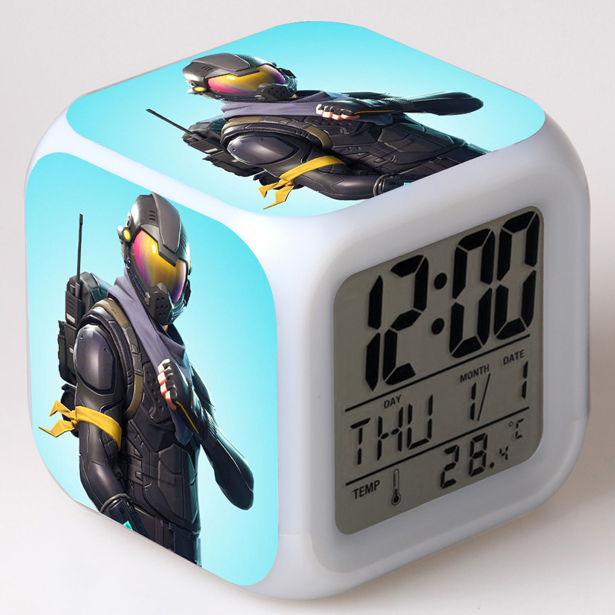 Fortnite 7 Colors Change Digital Alarm LED Clock - Image 19