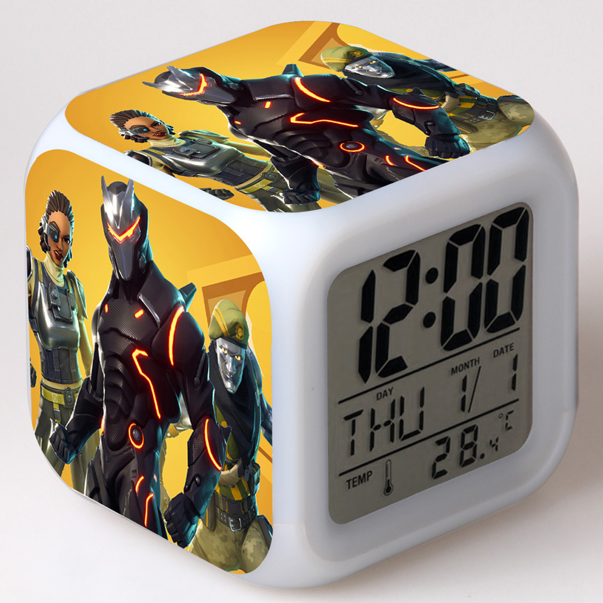 Fortnite 7 Colors Change Digital Alarm LED Clock - Image 4