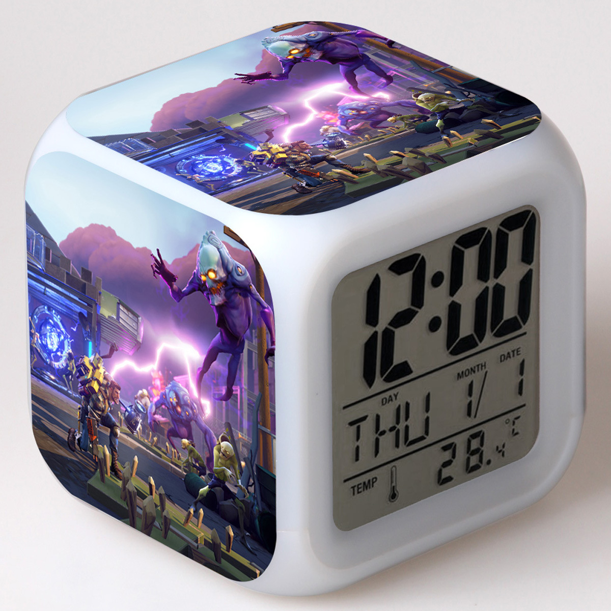 Fortnite 7 Colors Change Digital Alarm LED Clock - Image 24