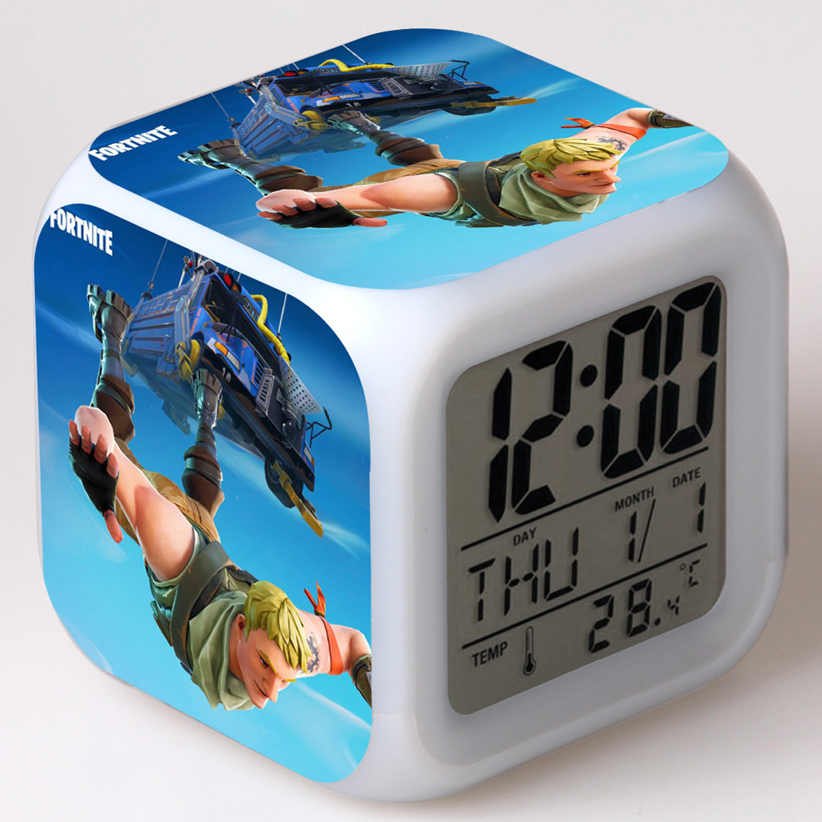 Fortnite 7 Colors Change Digital Alarm LED Clock - Image 25