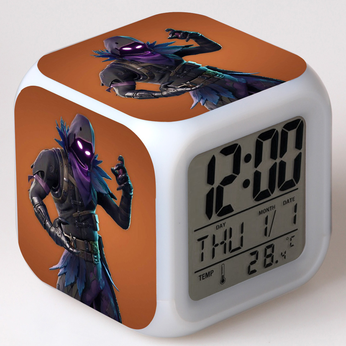Fortnite 7 Colors Change Digital Alarm LED Clock - Image 28
