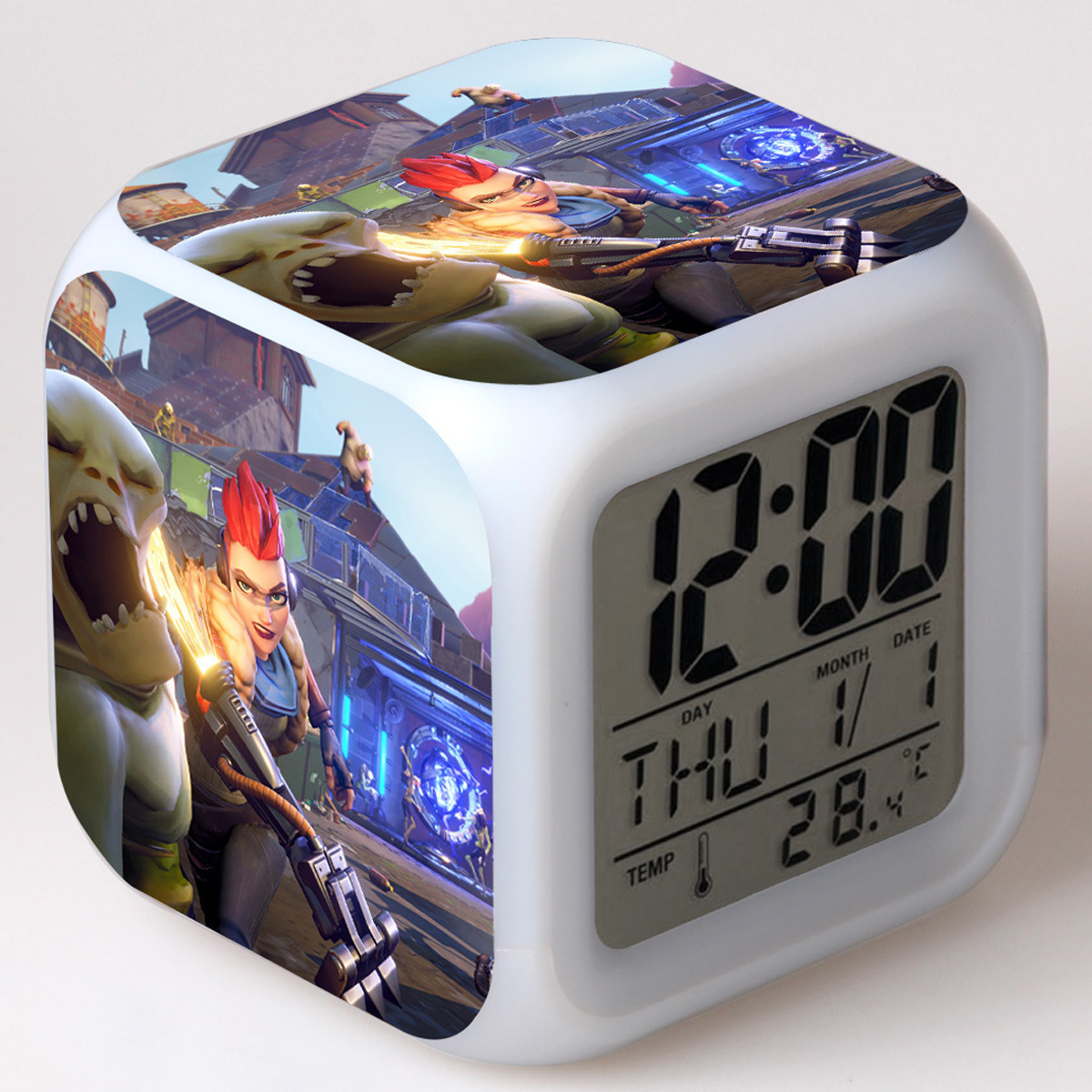 Fortnite 7 Colors Change Digital Alarm LED Clock - Image 30