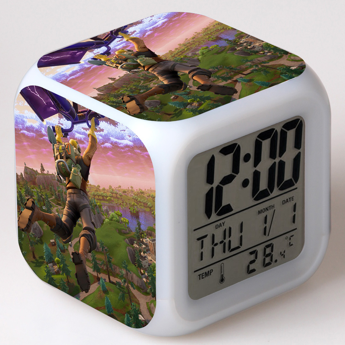 Fortnite 7 Colors Change Digital Alarm LED Clock - Image 31