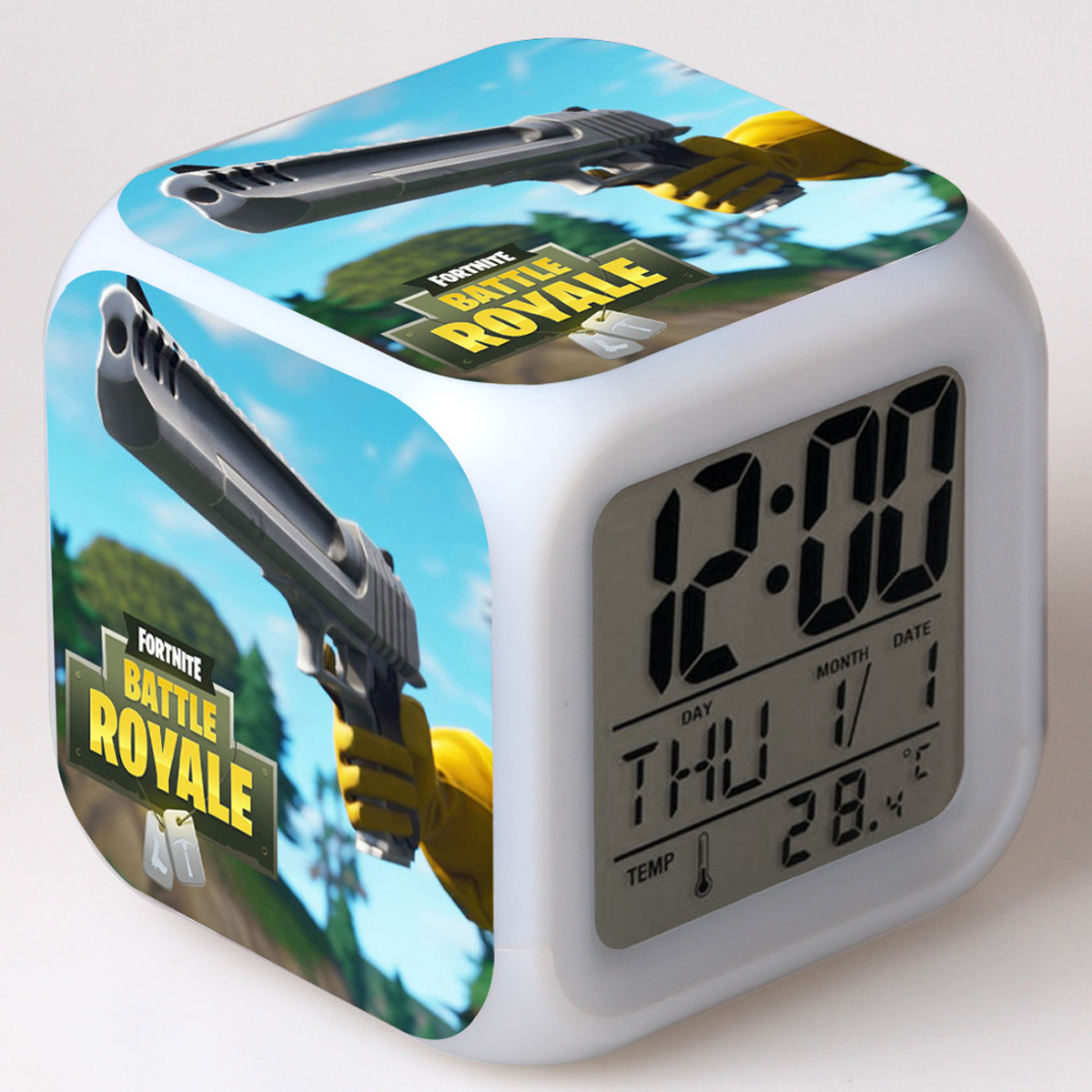 Fortnite 7 Colors Change Digital Alarm LED Clock - Image 5