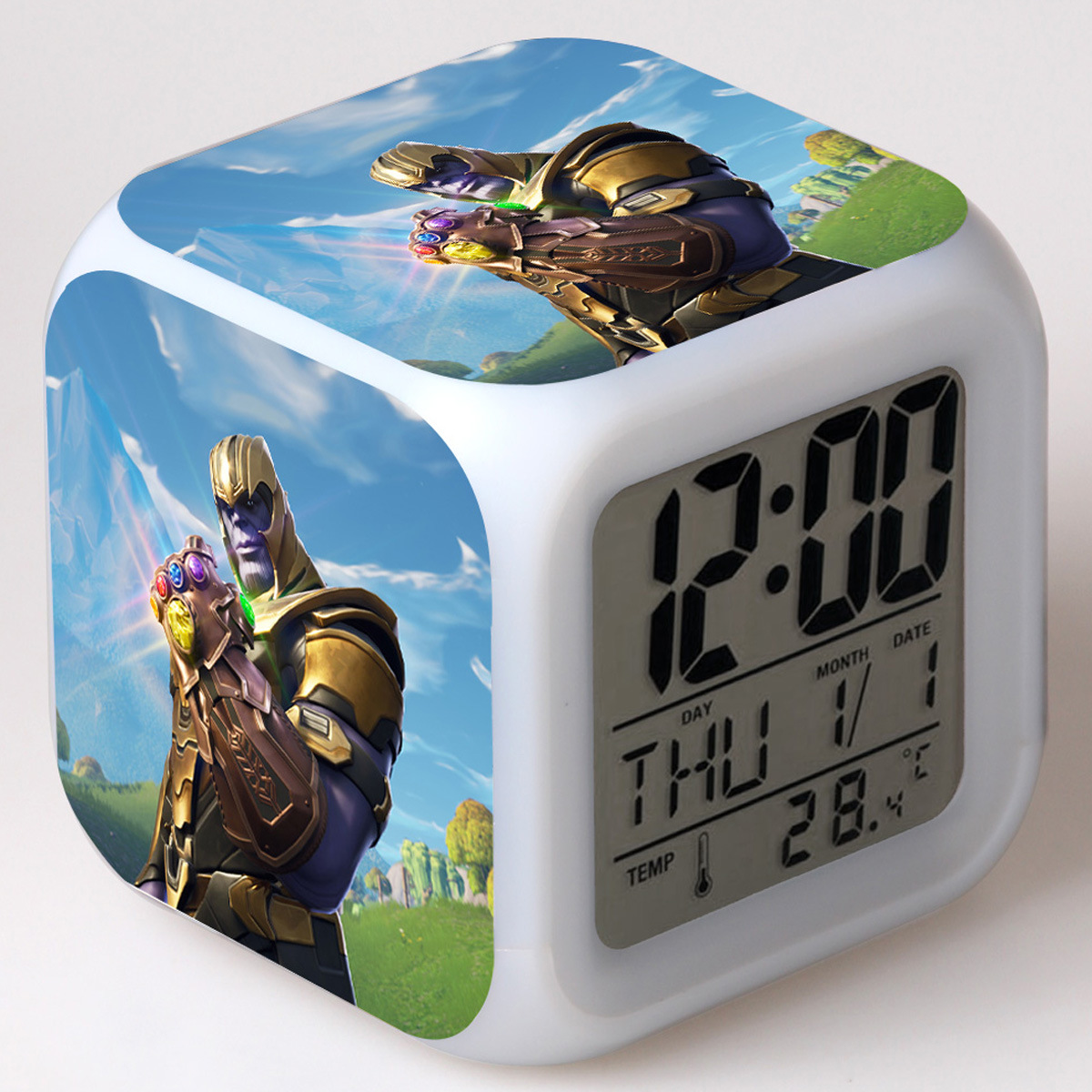 Fortnite 7 Colors Change Digital Alarm LED Clock - Image 34