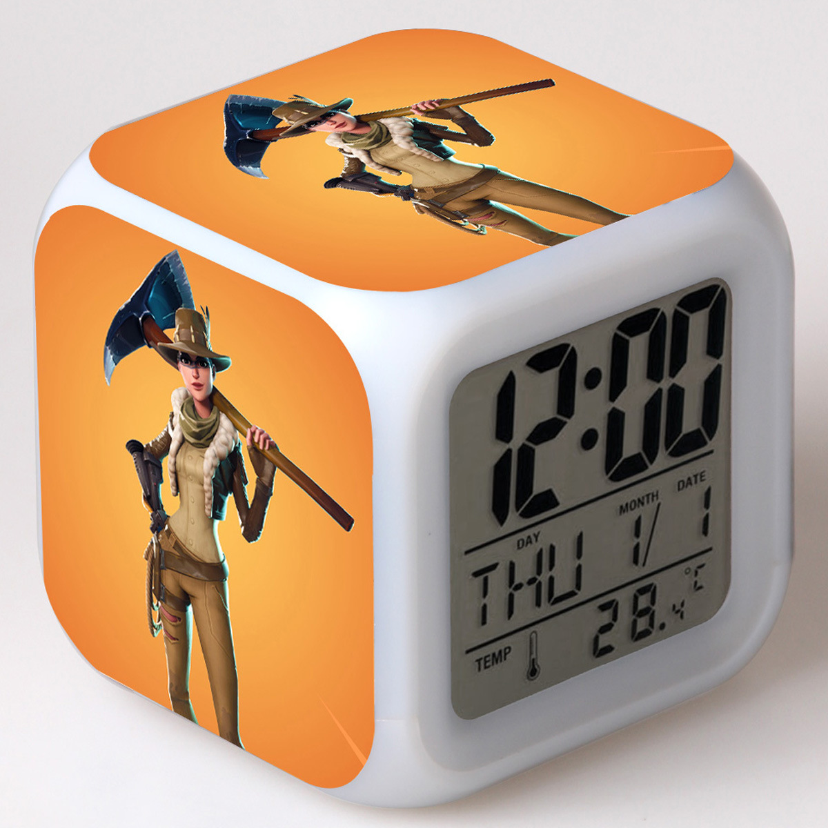 Fortnite 7 Colors Change Digital Alarm LED Clock - Image 39