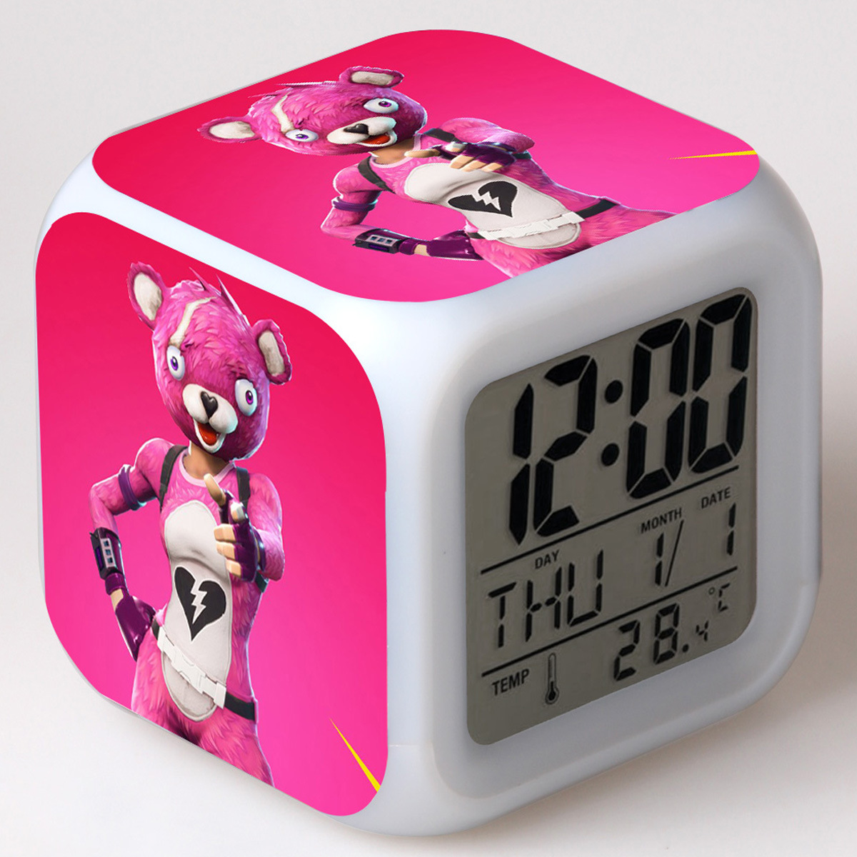 Fortnite 7 Colors Change Digital Alarm LED Clock - Image 6