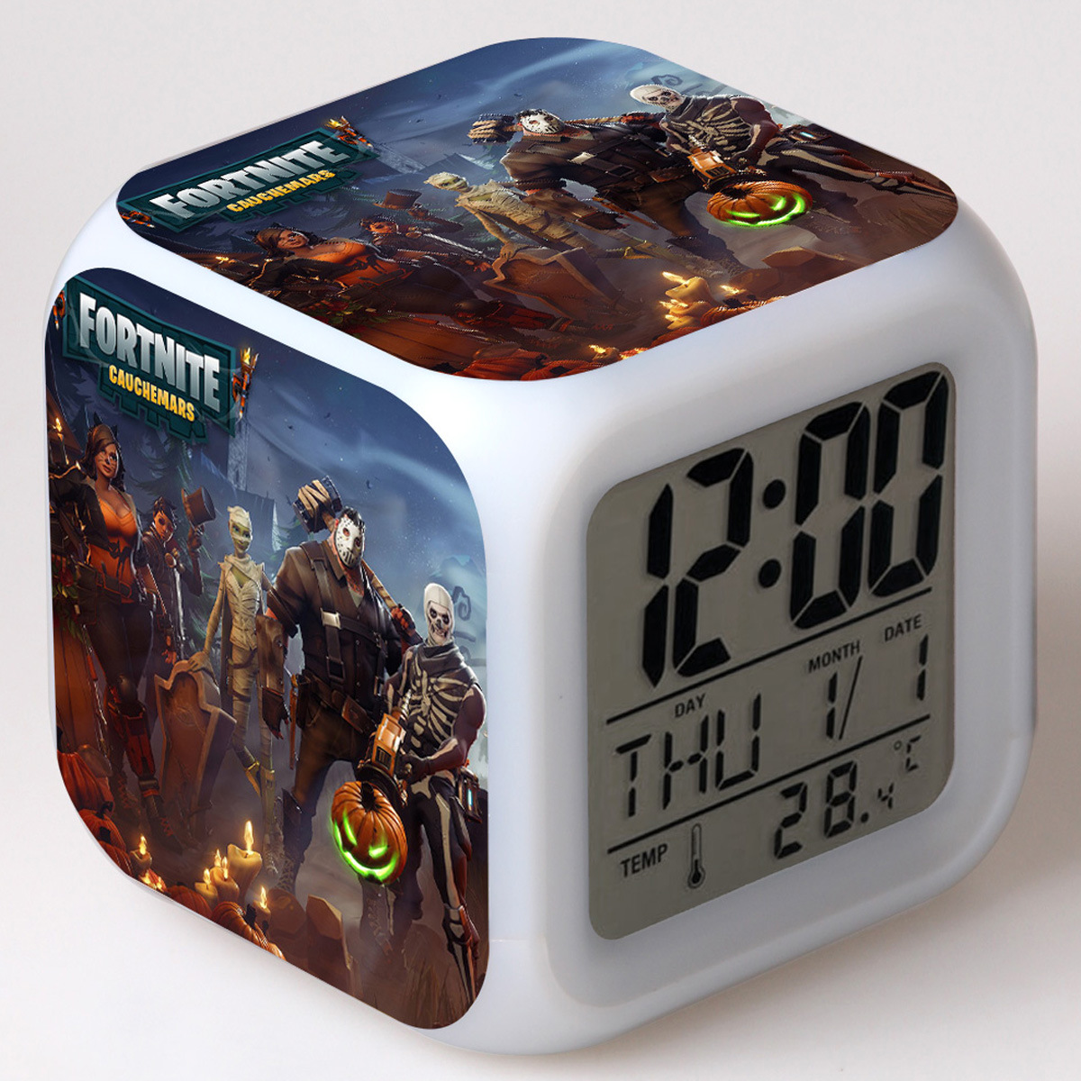 Fortnite 7 Colors Change Digital Alarm LED Clock - Image 3