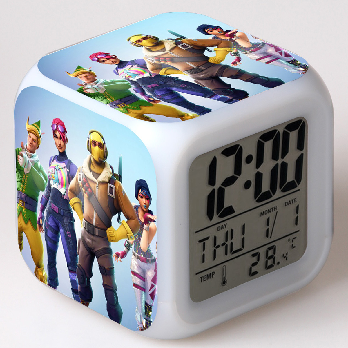 Fortnite 7 Colors Change Digital Alarm LED Clock - Image 7