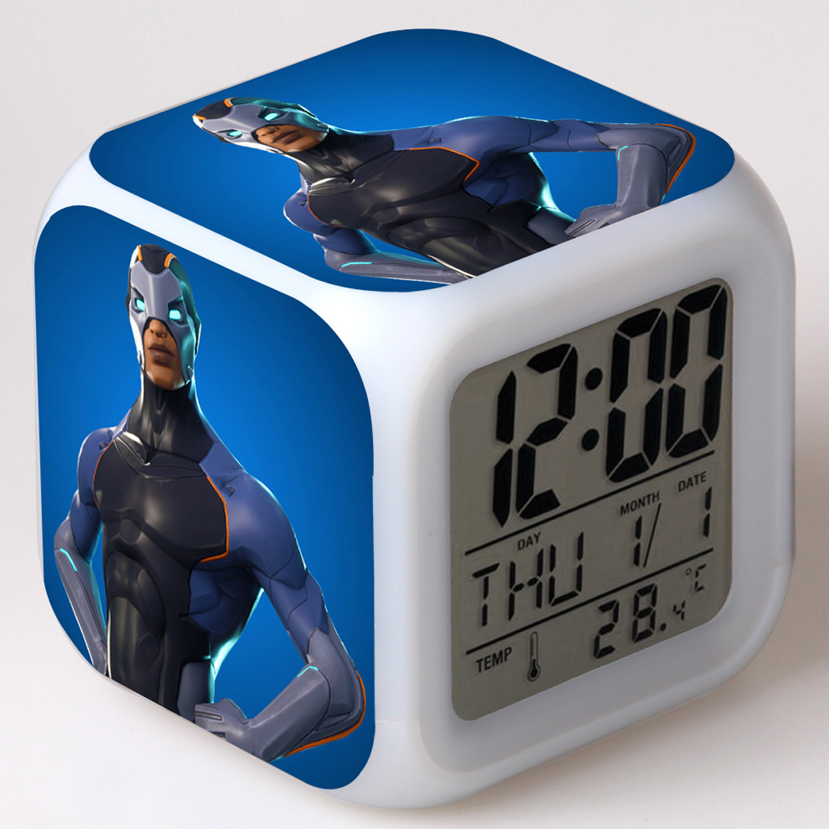 Fortnite 7 Colors Change Digital Alarm LED Clock - Image 8