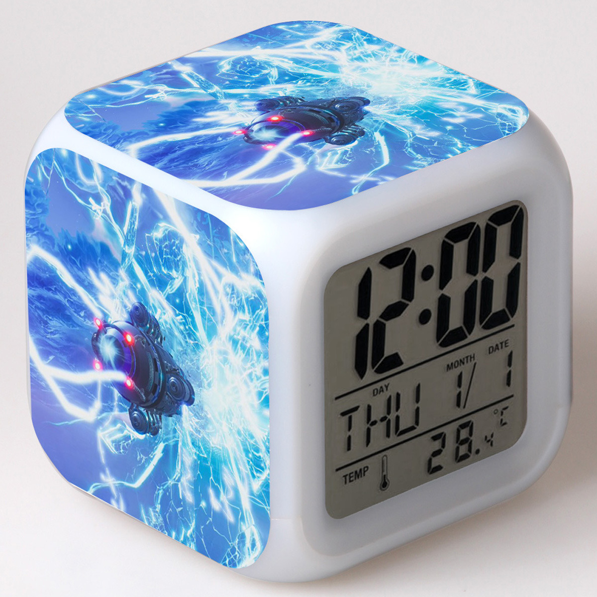Fortnite 7 Colors Change Digital Alarm LED Clock - Image 10