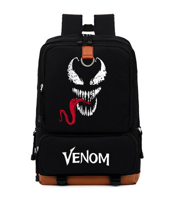 VENOM Canvas Backpack Shoulder School Bag - Image 7