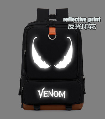 VENOM Canvas Backpack Shoulder School Bag - Image 2