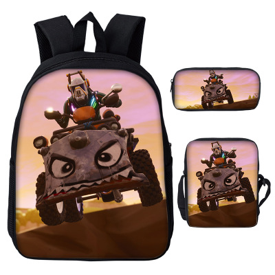 16″Fortnite Backpack School Bag+Messenger Bag+Pencil Bag