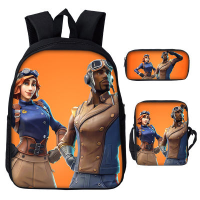 16″Fortnite Backpack School Bag+Messenger Bag+Pencil Bag - Image 20