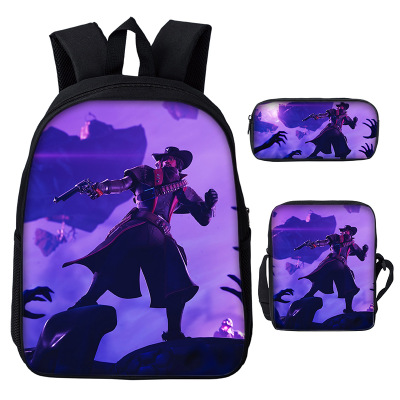 16″Fortnite Backpack School Bag+Messenger Bag+Pencil Bag - Image 18